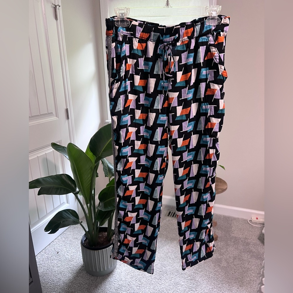 Anthropologie HEI HEI Geometric Crop Pant
